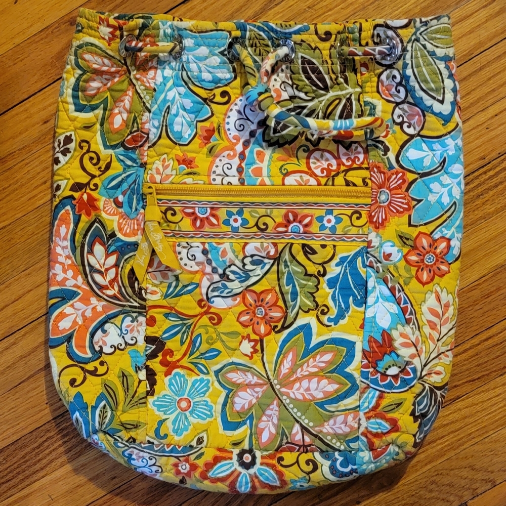 Vera Bradley Provencal Drawstring Backpack Bag